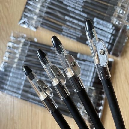 Hot Sale Fashion Pro Makeup Black Brown Eyeliner Eyebrow Pencil Waterproof Lasting Eye Liner Eye Brow With Pen Sharpener Tool