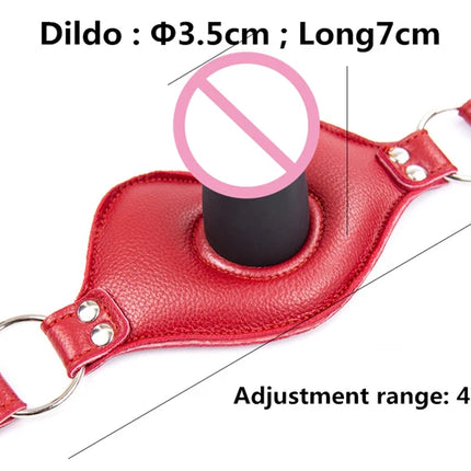 Open Mouth Dildo Gag Penis Plug Oral Sex Toys For Women Men Bdsm Bondage Restraints Adult Games Sexyshop Couple Erotic Products
