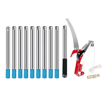 Garden High Branch Saw Manual Splicing Trimming Scissors Portable Adjustable Telescopic Saws Outdoor Aluminum Alloy Pruning Tool