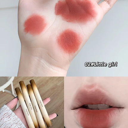 Gege Bear Velvet Matte Lip Powder Cream Long-Lasting Moisturizing Lipstick Autumn-Winter Color Natural-Looking Lip Stain