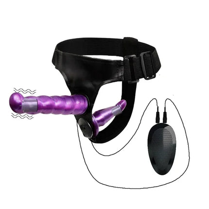 Double Penis Realistic Dildo Vibrator Strapon Ultra Elastic Harness Belt Strap On Big Dildo Vibrateur Sex Toys For Woman Lesbian