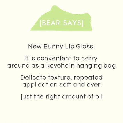 Gege Bear Rabbit Lip Glaze, Matte Velvet Lip Clay Long-lasting Color Non-drying Lipstick