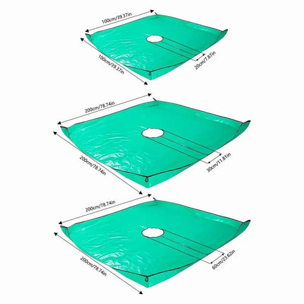 Planting Mat Landscape Tarp for Trimming Gardening Mat Square Plant Pad Waterproof Foldable Garden Repotting Anti-dirty Tarp