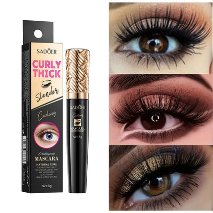 5D Waterproof Mascara Lengthens Eyelashes Extension Black Silk Fiber Mascara Female Makeup Cosmetic Waterproof Mascara