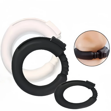 Penis Erection Ring Penis Circumcision Corrector Delayed Ejaculation Locking Cock Ring Adjustable Silicone Adult Products