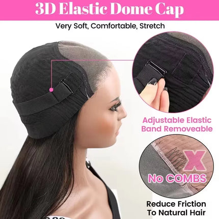 Glueless Wigs Human Hair 7x5 Pre Cut Lace Closure 13x6 Straight HD Lace Frontal Human Hair Wigs For Women Pre Pluck Wear And Go