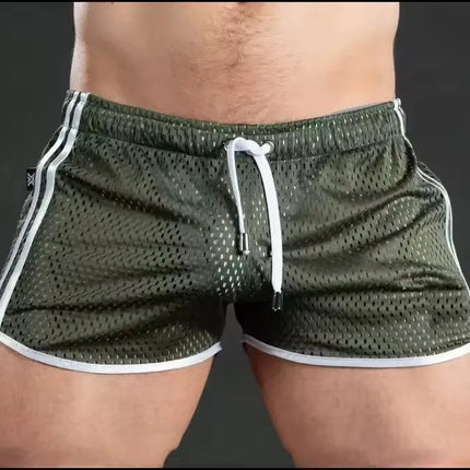 2026 New Gym Mens Summer Running Shorts Quick Dry grid Workout Short Pants GYM Wear Men Training Beach Breathable sports Shorts