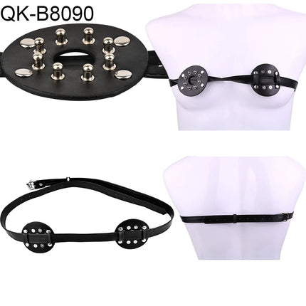 QKKQ Woman Breast Cover Nipples Covers Female Chest Hood Breast Binder Body Bondage BDSM Sex Toys For Women Men 18+ Adults Game