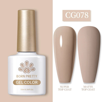 BORN PRETTY 10ml Gel Nail Polish Gel 130 Colors Semi Permanent Solid Nail Gel Varnish Soak Off UV Gel for Base Top Coat