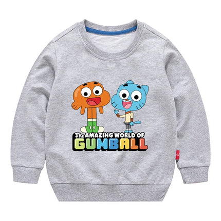 The Amazing World Of Gumball Graphic Fashion Sweater For Boys And Girls Children's Sports Pullover Outdoor Sports Hoodie
