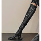 black gloves / L