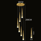 6 heads / Gold / RC remote dimming