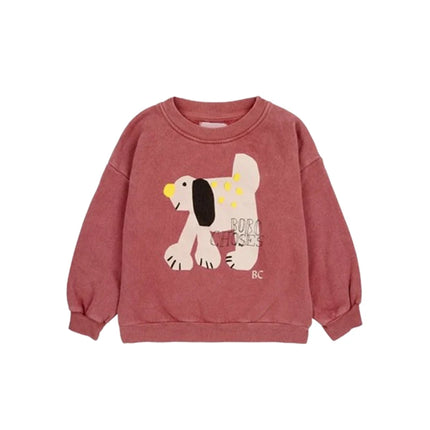 Children's Spring Autumn Hoodie Cartoon Print Unisex Sweatshirt European Style Top for Boys And Girls