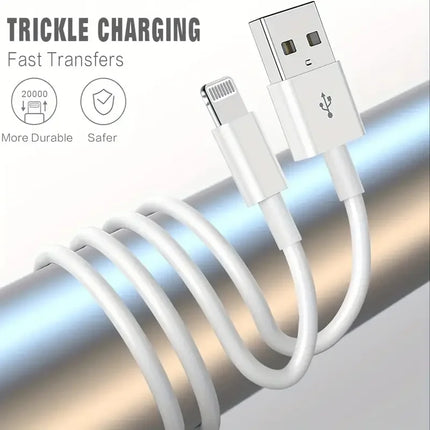 3PCS 5PCS MFi Certified USB to Lightning TPE Cable Fast Charging Cable sfor iPhone14 13 12 11Pro X 8 for iPad White 1M 2M 3M