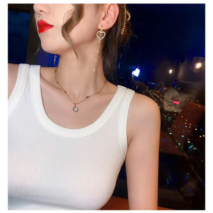Summer 2026 Slim Fit Elastic Ribbed Cotton Knitted Vest Women's Base Layer Tank Top Anti-Light Inner Wear Straight Cut Regula...