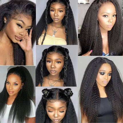 Kinky Straight Microlinks Hair Extensions Virgin Human Hair Natural Black Keratin I Tip Hair Extension 50g/Set For Women