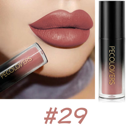 Velvet Matte Lipstick Sexy Red Lip Gloss Waterproof Long Lasting Easy Coloring Non-fading Non-stick Cup Liquid Lip Stick
