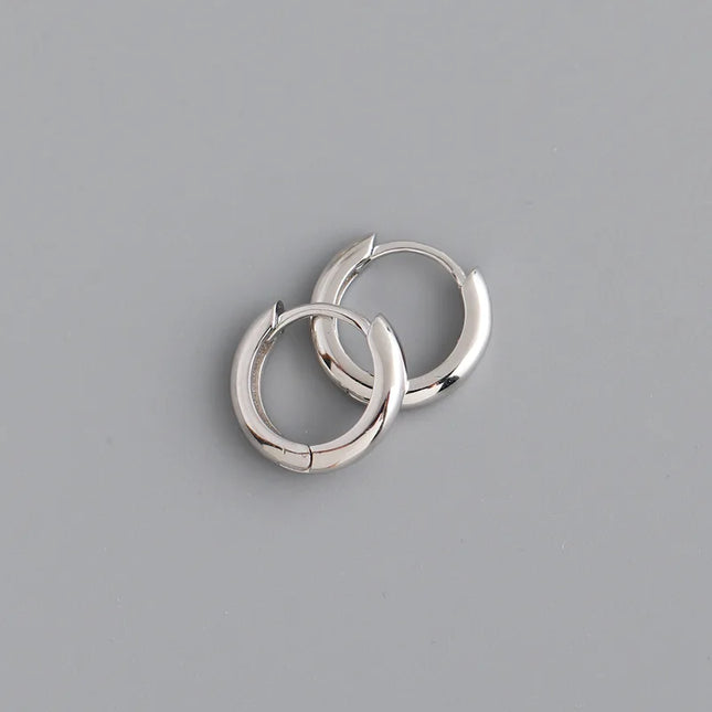 2024 New Simple Stainless Steel Small Hoop Earrings for Women Men 5mm To 15mm Round Cartilage Ear Piercing Unisex Jewelry Gift