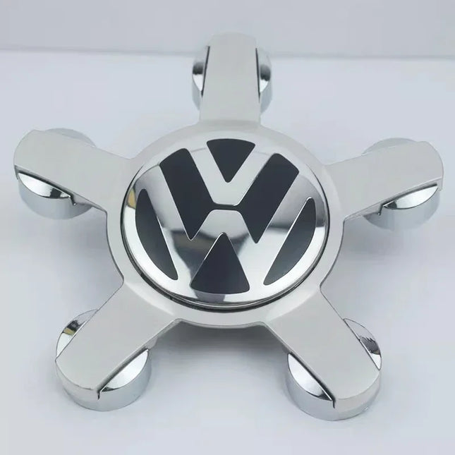 4PCS 135mm 4F0601165N  Sticker Wheel Center Cap Car Hub Cap  Five claws logo For Volkswagen B5 B6 B7 POLO passat Golf MK5 Sticke