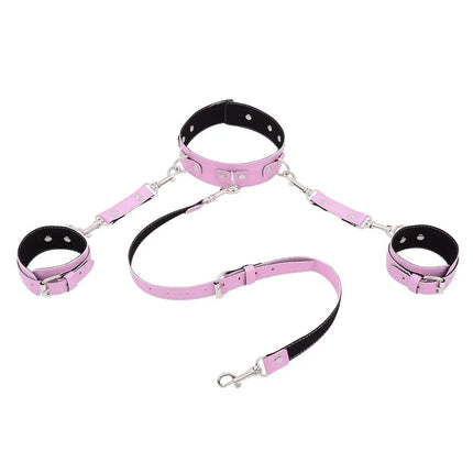 Adult Products Flirting PU Leather Comfortable Handcuffs anklecuffs Restraints Bondage Tool for Beginners SexToys For Couples