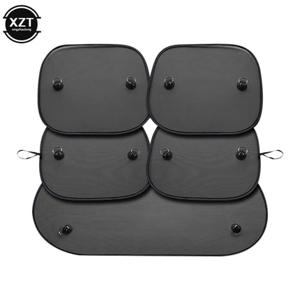 2pcs Black Mesh Car Sunshade Anti-ultraviolet Car Curtain Nylon Mesh Side Window Mesh Car Super Suction Cup