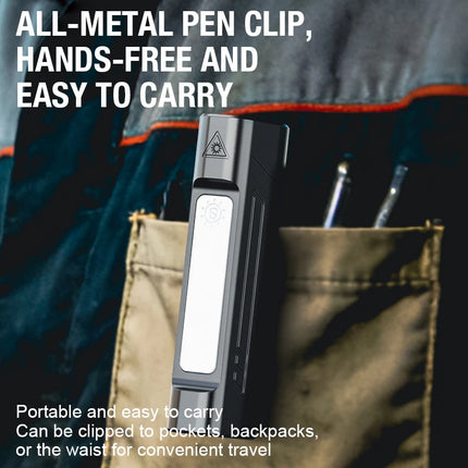 Ultra Bright LED Flashlight New Infrared Rechargeable Waterproof Torch with Pen Clip Magnetic Outdoor Camping Emergency Lanterna