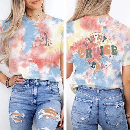"In My Cruise Era" Graphic T Shirts Women Men "On Cruise Mode" Print Casual Tops Retro Cruise Crewneck Short Sleeve T-shirt
