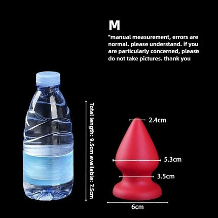 S-XXXL Huge Anal Plug Liquid Silicone Soft Conical Butt Plug Big Anal Dildos for Women Men G-spot /prostate Massage 18+ Sex Toys