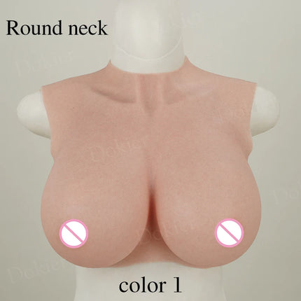 Dokier Realistic Silicone Breast Forms Fake Boobs Tits Shemale Transgender Sissy Drag Queen Crossdresser Breastplates Cosplay