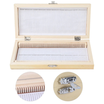 Specimens Slide Box Biology Glass Prepared Microscope Slides Specimens Wooden Slide Storage Box Case Microscope Slide Box