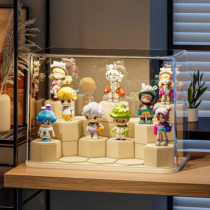 2025 Blind Box Display Stand, Block Toy Display Organizer, Modular Diy Transparent Dustproof Acrylic Block Display Cabinet