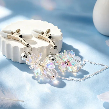 Butterfly Gravity Ball Nipple Clamps Breast Restraints Sexy Accessories for Women BDSM Training Fetish Adult Sex Toys 18+