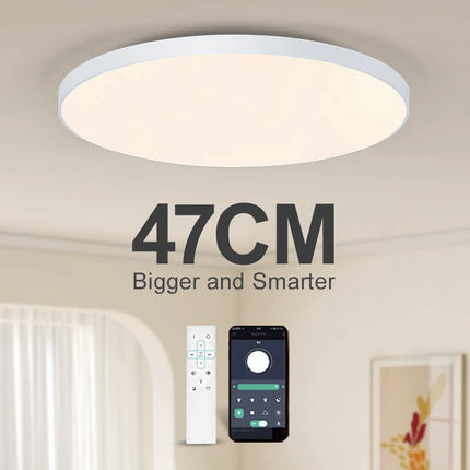 MARPOU Smart ceiling lamp led lamp for bedroom Large Ceiling Lamps Led Lights with Remote control Dimmable led lights for room