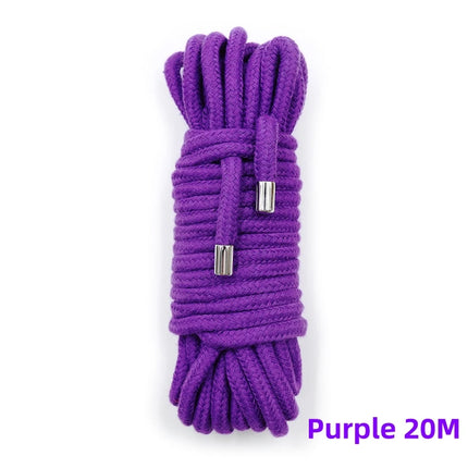 5M/10M/20M Shibari Accessory of Handcuffs Bondage Cotton Rope for Men Woman Fetish Slave Role Play Binder Restraint Touch Tie Up