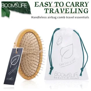 Denman Head Massage Brush Steel Hair Brush Wood HairBrush With Steel Needle Scalp Airbag Hair brush For Hair Combing