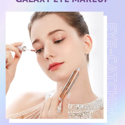 12 Colors Glitter Diamond Liquid Eyeshadow Set Sparkly Long Lasting Waterproof Shiny High Pigmented Brighten Makeup Cosmetics