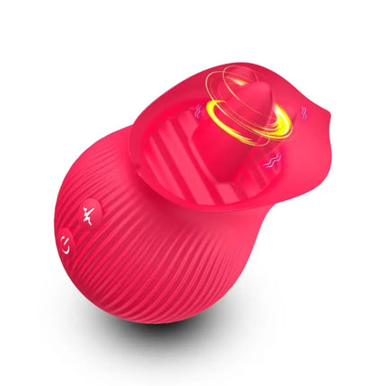 1pc Rose Vibrator Toy Female, Rose Sex Toys for Women, Blowjob Tongue Clitoral Stimulator Toys with 12 Modes for Women Masturbation, Clitoral Stimulator for Women Pleasure, Adult Sex Toys