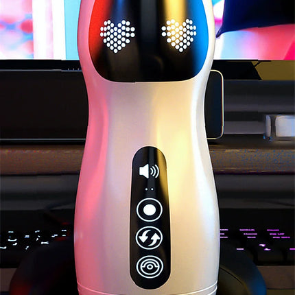 Male Masturbation Cup Automatic Sucking Vibration Oral Sex Real Vagina Blowjob Machine Adult Sex Shop Electric Vibrator