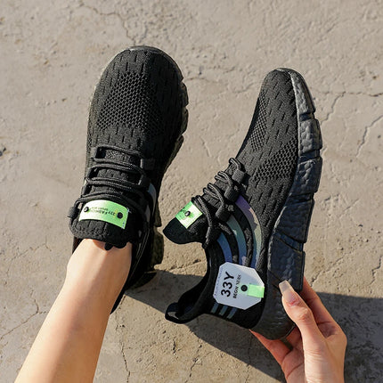Women Casual Sports Shoes Breathable Lightweight Sneakers Anti-slip Flats Outdoor Running Walking Shoes Female Vulcanized Shoes