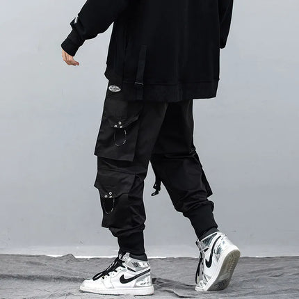 Harajuku Casual Pants Mens Multi-pocket Cargo Pants Joggers Sweatpants Fashion Men Streetwear Male Trend Hip-Hop Loose Trousers