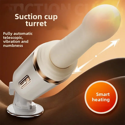 Automatic retractable vibrator love egg pumping gun machine multifunctional vibration stick av stick female erotic masturbation
