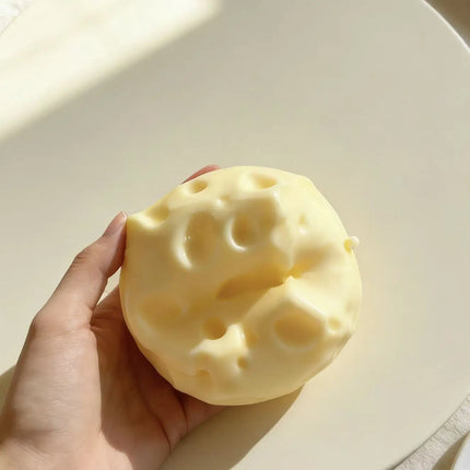 8cm Jumbo Cheese Cube Stress Ball Big Cheese Shapeable Squeeze Ball Non-Bounce Fidget Toy ASMR Sensory Anti-Stress Festival Gift