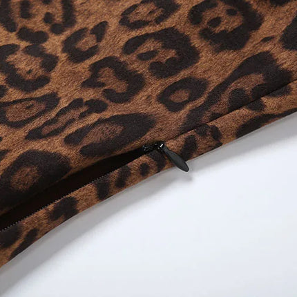 Weird Puss Leopard Print Corset Top Women Low-Neck Sexy Hottie Midnight Wild Coquette Hip Hop Trend Classic Street Strapless Vest