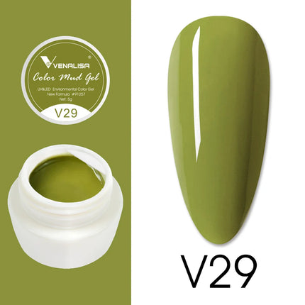 VENALISA Color Mud Gel Pure DIY Nail Art Design UV Gel Polish Professional Manicure Varnishes for Quality Artistry