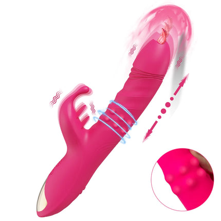 Thrusting Rabbit Vibrator for Women Vagina Dlido Vibrator G-Spot Clitoris Stimulator Female Masturbation Sex Toy for Women