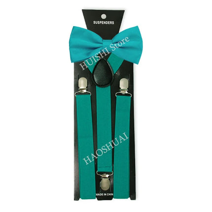 Hot Sale Suspenders Bowtie Sets Mens Women Boys Party Wedding Y-Back Shirt Braces Butterfly Belt Bow Tie Suit Accessories Gift