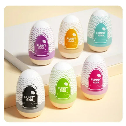 Portable Soft Silicone Personal Massager Egg-Shaped Ergonomic Design Pocket-Sized Male Massage Tool for Comfortable Relaxation