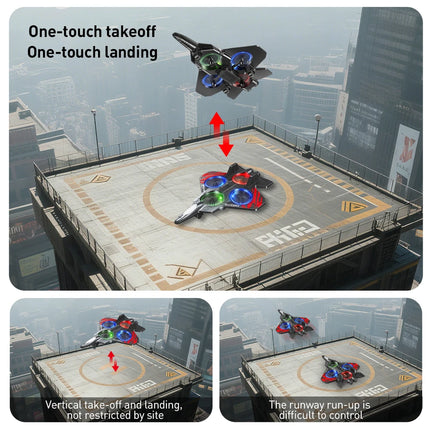 NEW E72 foam aircraft stunt intelligent fixed height hover 360 °turnLED lights  fighter A gift for a boy RC Drones toy