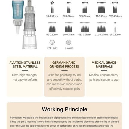 FAMISOO Tattoo Machnie Permanent Makeup Machines Makeup Tattoo Pen for Eyeliner Lip Eyebrow Permanent Makeup Tattoo Supplies