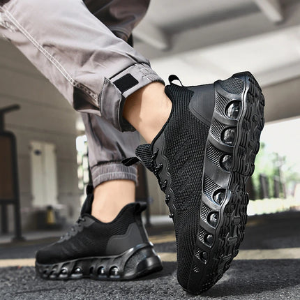 Men's air cushion casual sneakers spring summer lightweight outdoor racing running shoes breathable plus size speed sports shoes